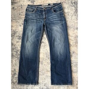 Bke Buckle Jeans Tyler Straight Leg Men's Size 36L (fits 38x32) Blue Denim Y2K